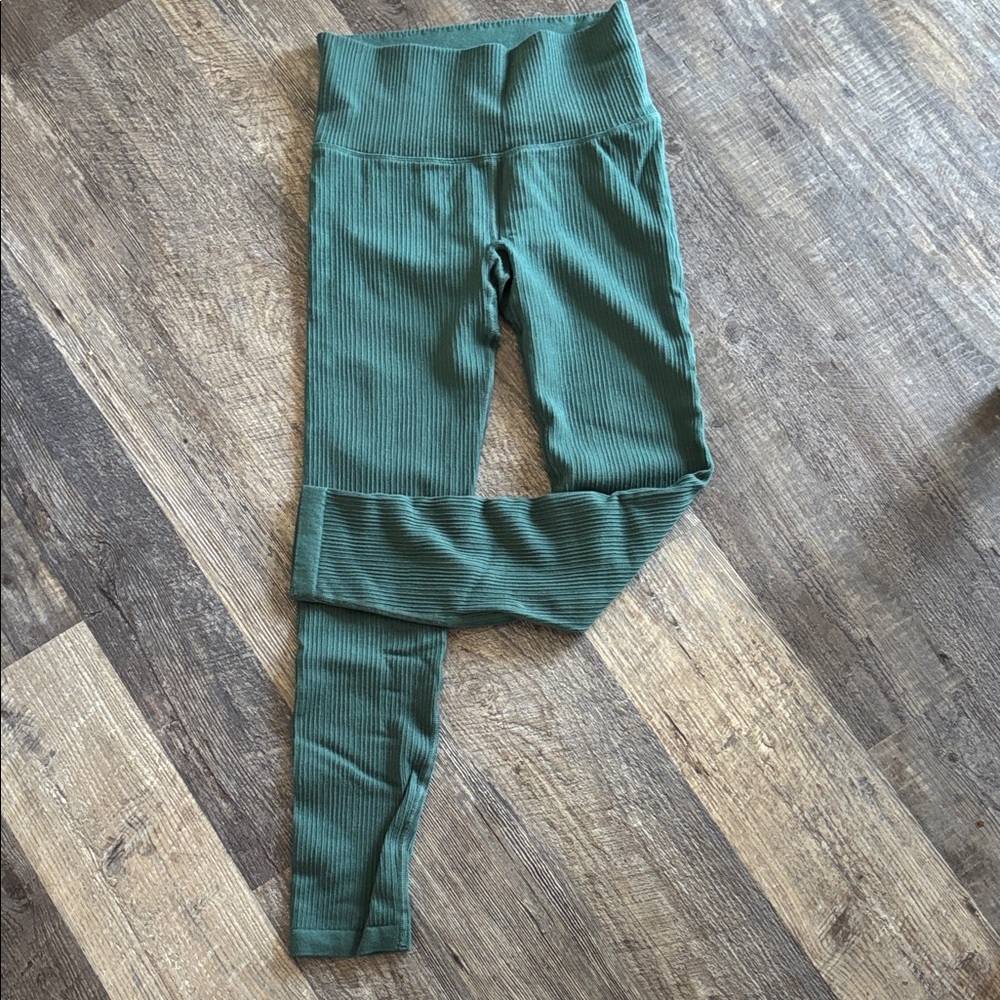 All in Motion Teal Ribbed Leggings
